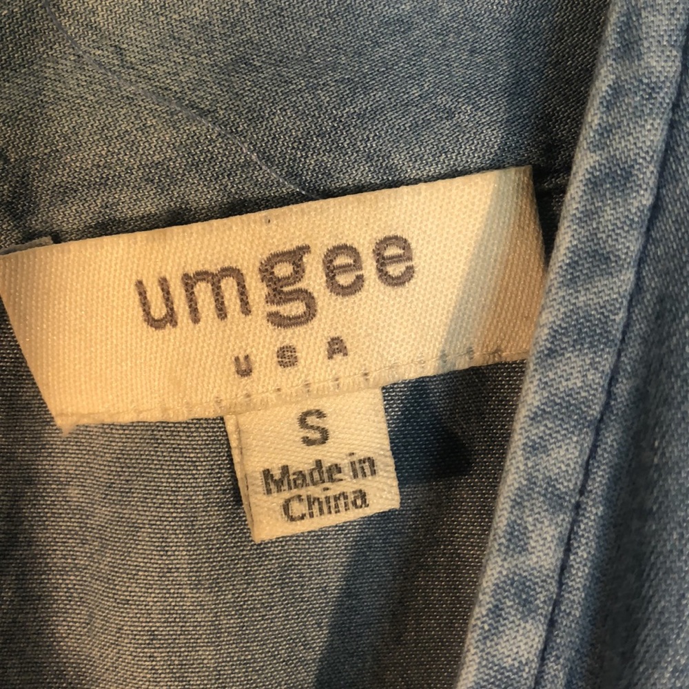 Umgee Denim Chambray Jumpsuit - image 3